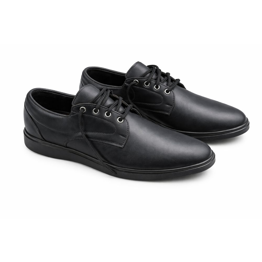 Mens Classic Black Leather Oxford Shoes